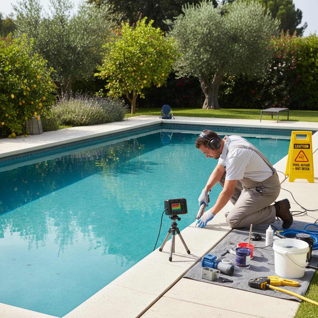 reparación de fugas en piscinas en Tarragona solución de pérdidas de agua en piscina